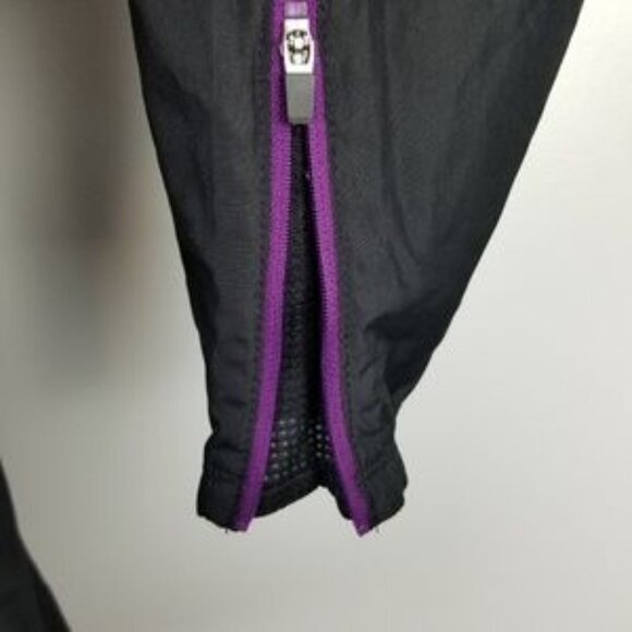 Xersion Athletic Workout Jacket Women's Small Black Purple Mesh Lining - Picture 5 of 8